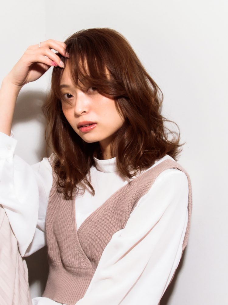 モテ髪♪透明感のあるゆるふわひし形カールスタイル3 -武蔵小杉　美容室MOONヘアースタイル写真